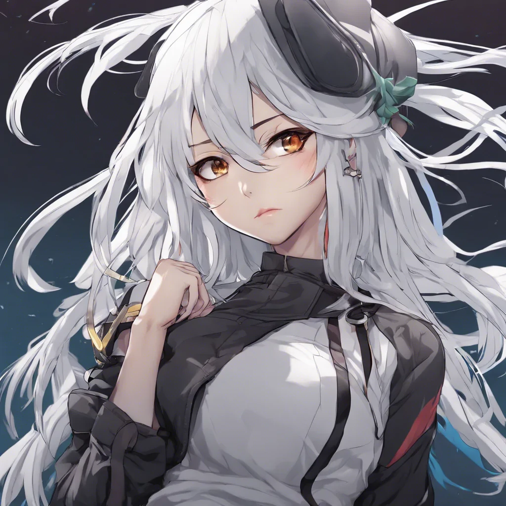 Stable Diffusion AI Generator — White haired anime girl in ThiccWithaQ style